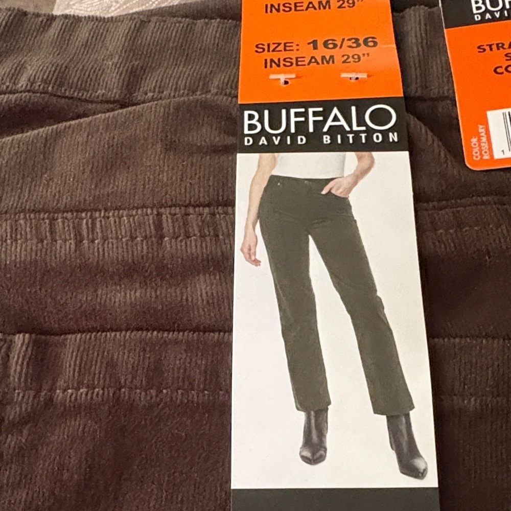 Buffalo David Bitton Dark rosemary corduroy pant